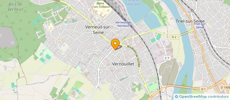 localisation de l'entreprise MONSIEUR ANTOINE CHALIN  VERNOUILLET