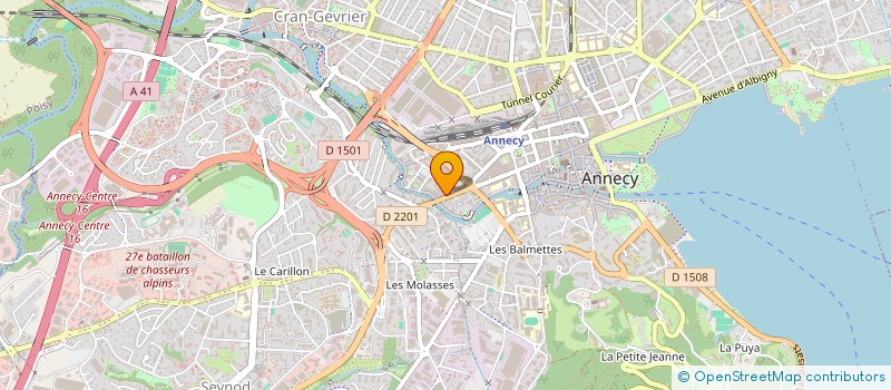 localisation de l'entreprise MONSIEUR ANTOINE CHALLEND DE CEVINS à ANNECY