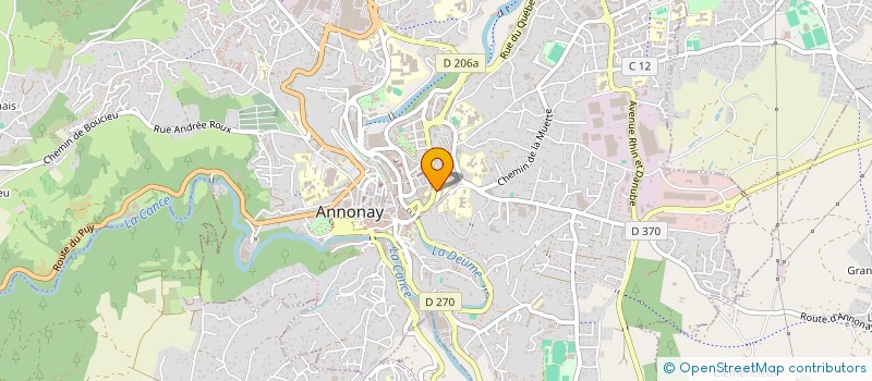 localisation de l'entreprise MONSIEUR ANTOINE CHAMBAUD à ANNONAY