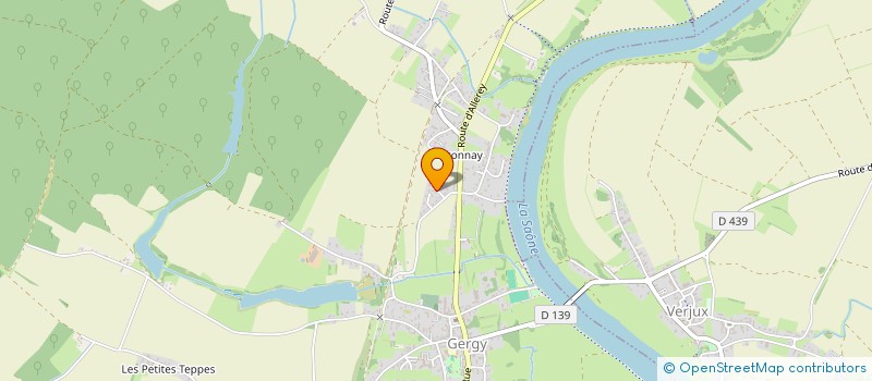 localisation de l'entreprise MONSIEUR ANTOINE CHAMBREY  GERGY