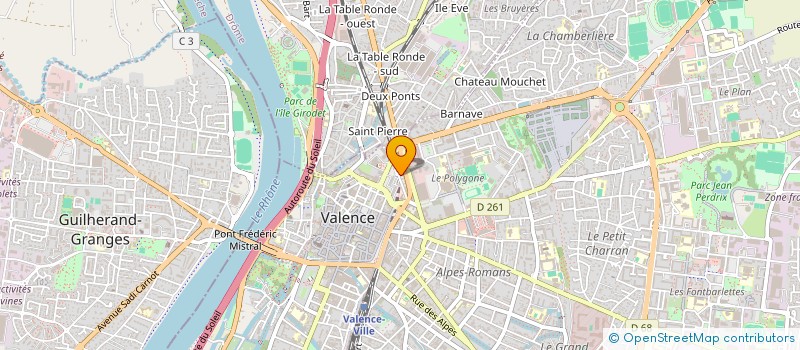 localisation de l'entreprise MONSIEUR ANTOINE CHAPIN  VALENCE