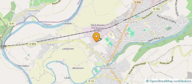 localisation de l'entreprise MONSIEUR ANTOINE CHARDELIN à BRETENOUX