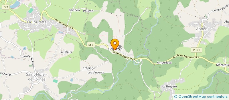 localisation de l'entreprise MONSIEUR ANTOINE CHARET  SAINT-NIZIER-DE-FORNAS