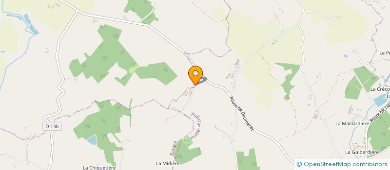 localisation de l'entreprise MONSIEUR ANTOINE CHARTIER  MORANNES SUR SARTHE-DAUMERAY