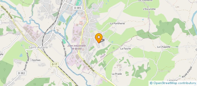 localisation de l'entreprise MONSIEUR ANTOINE CHASTANET  OBJAT