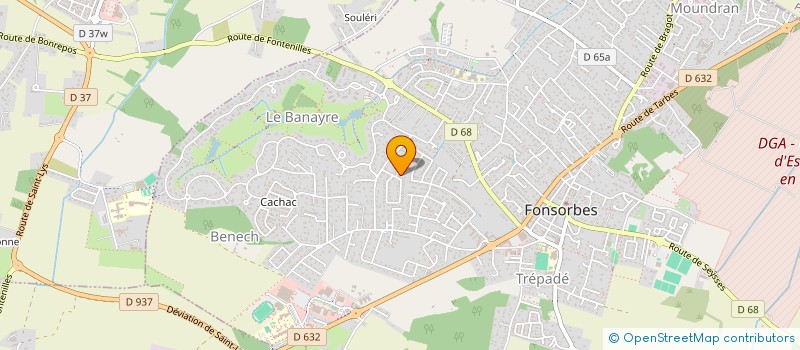 localisation de l'entreprise MONSIEUR ANTOINE CHASTANET  LANSARGUES