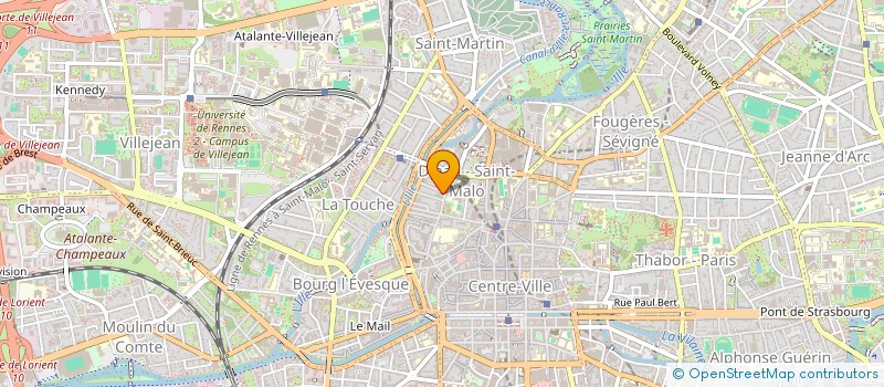 localisation de l'entreprise MONSIEUR ANTOINE CHAUDET  RENNES