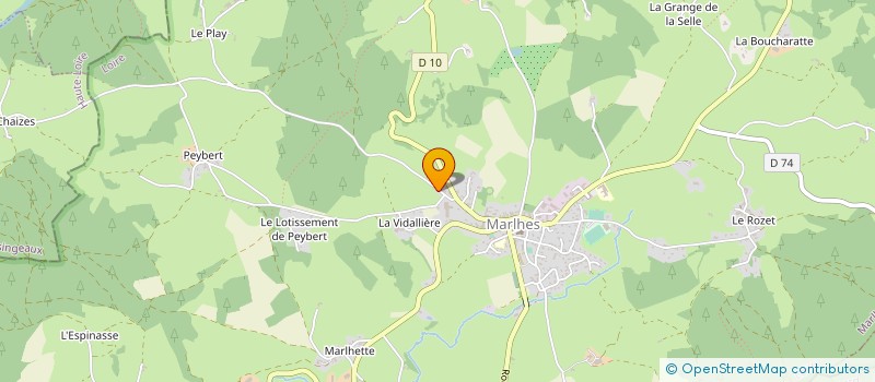 localisation de l'entreprise MONSIEUR ANTOINE CHAUDIER  MARLHES