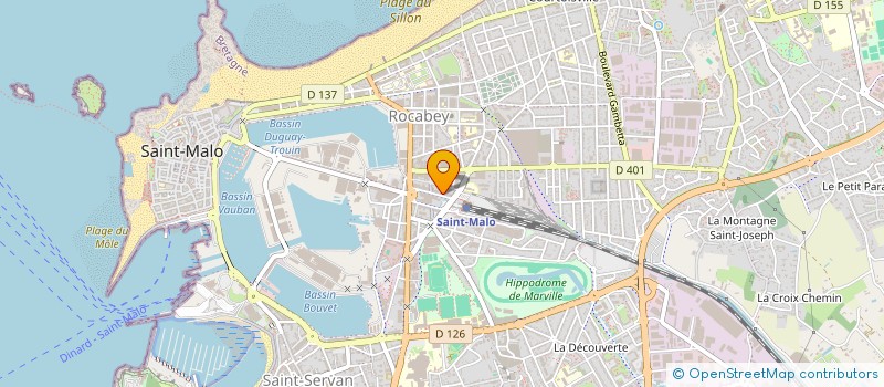 localisation de l'entreprise MONSIEUR ANTOINE CHAUVEL  SAINT-MALO