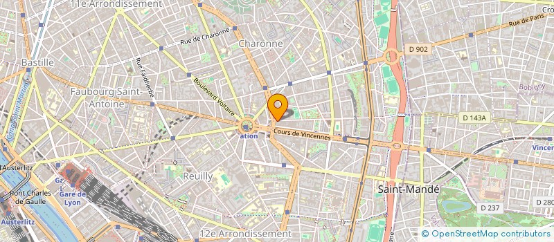 localisation de l'entreprise MONSIEUR ANTOINE CHAUVIN  PARIS