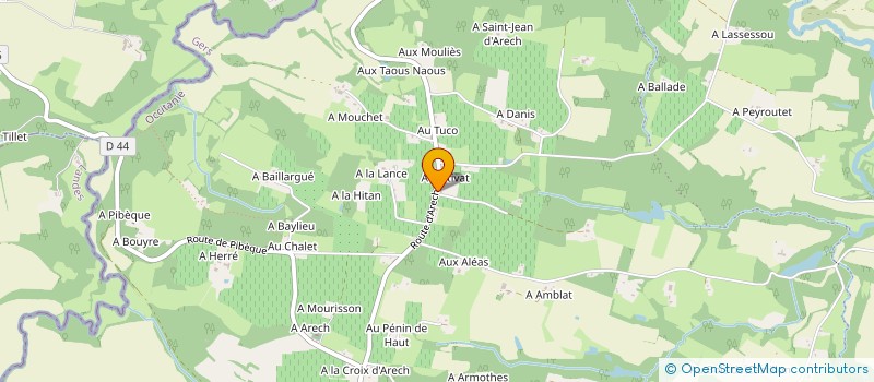 localisation de l'entreprise MONSIEUR ANTOINE CHAVES  CASTELNAU D'AUZAN LABARRERE