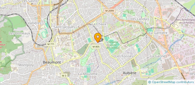 localisation de l'entreprise MONSIEUR ANTOINE CHAVIGNON  CLERMONT-FERRAND