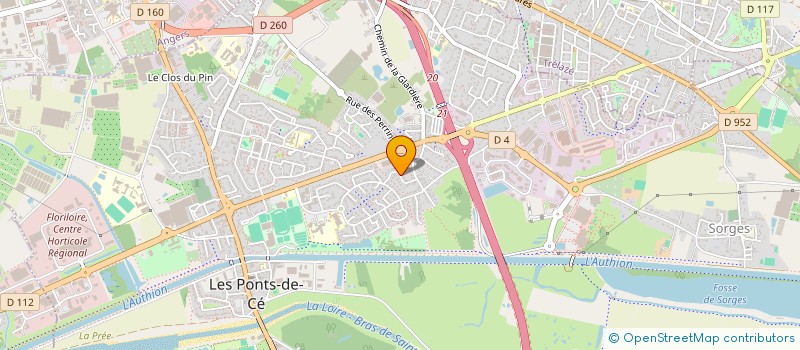 localisation de l'entreprise MONSIEUR ANTOINE CHEVALIER  LES PONTS-DE-CE