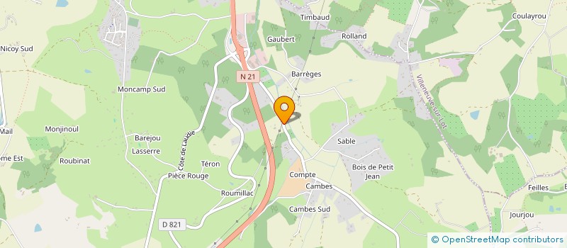 localisation de l'entreprise MONSIEUR ANTOINE CHEVRIER  PUJOLS