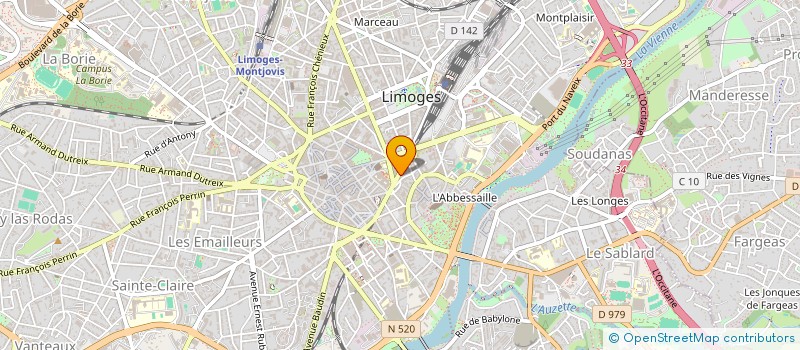localisation de l'entreprise MONSIEUR ANTOINE CHHIM à LIMOGES