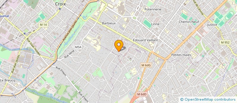 localisation de l'entreprise MONSIEUR ANTOINE CHRISTINY  ROUBAIX