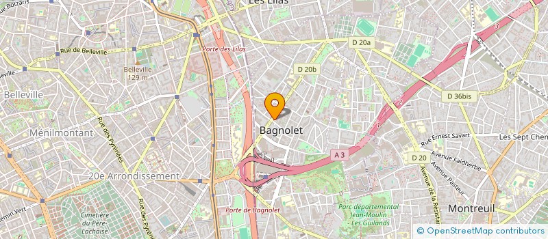 localisation de l'entreprise MONSIEUR ANTOINE CLAUDE HENRY LEVANNIER à BAGNOLET