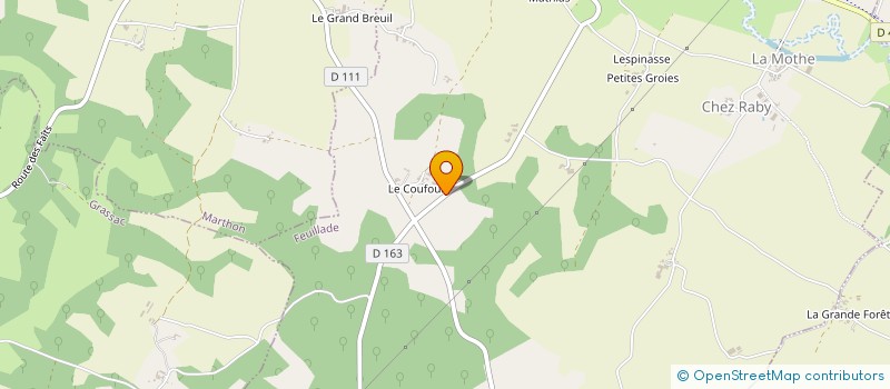 localisation de l'entreprise MONSIEUR ANTOINE CLEMENT à FEUILLADE