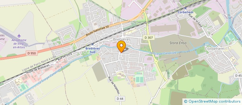 localisation de l'entreprise MONSIEUR ANTOINE COASNE  BREBIERES