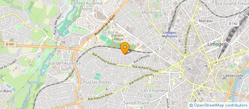 localisation de l'entreprise MONSIEUR ANTOINE COLLAS à LIMOGES