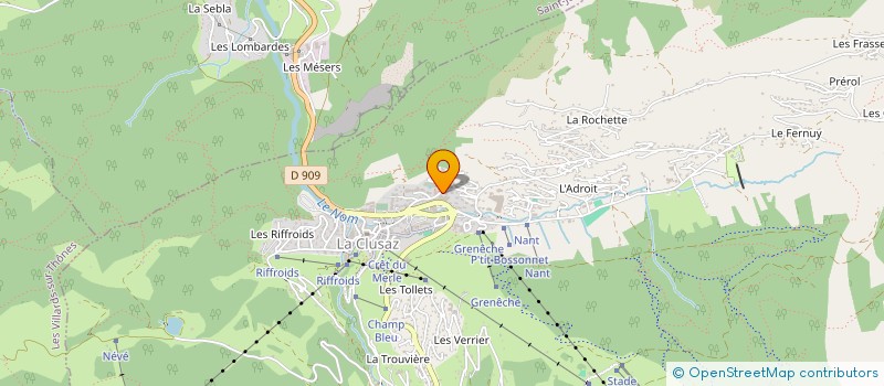 localisation de l'entreprise MONSIEUR ANTOINE COMBAUDOU à LA CLUSAZ