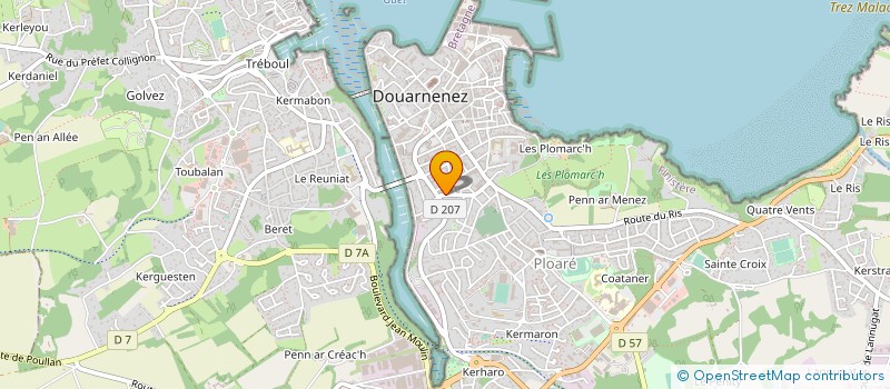 localisation de l'entreprise MONSIEUR ANTOINE CORNOU  DOUARNENEZ