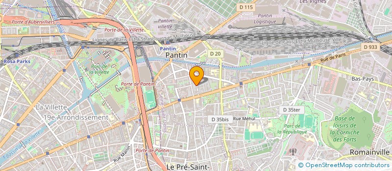 localisation de l'entreprise MONSIEUR ANTOINE CORTES à PANTIN