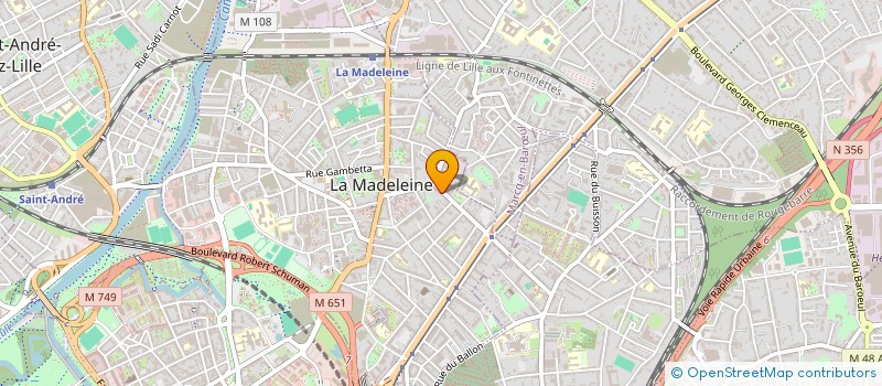 localisation de l'entreprise MONSIEUR ANTOINE CORTOT à LA MADELEINE