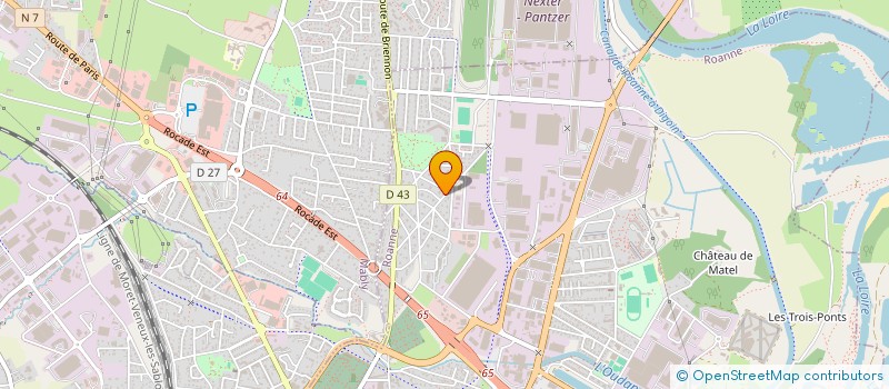 localisation de l'entreprise MONSIEUR ANTOINE COULLAUD  ROANNE