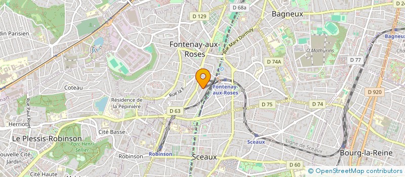 localisation de l'entreprise MONSIEUR ANTOINE COUPIN  FONTENAY-AUX-ROSES