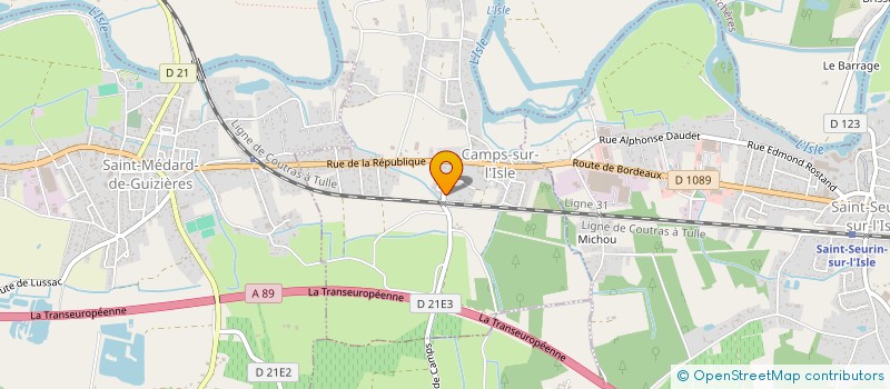 localisation de l'entreprise MONSIEUR ANTOINE COURTADON  CAMPS-SUR-L'ISLE