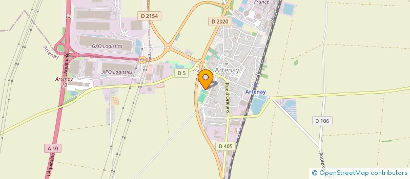 localisation de l'entreprise MONSIEUR ANTOINE COURTIN  ARTENAY