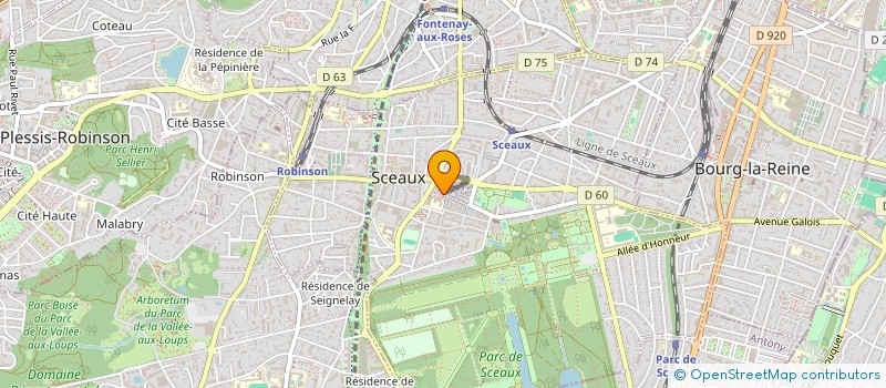 localisation de l'entreprise MONSIEUR ANTOINE COUTROT à SCEAUX
