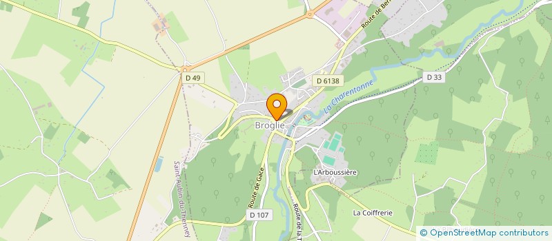 localisation de l'entreprise MONSIEUR ANTOINE COUVREUR  BROGLIE