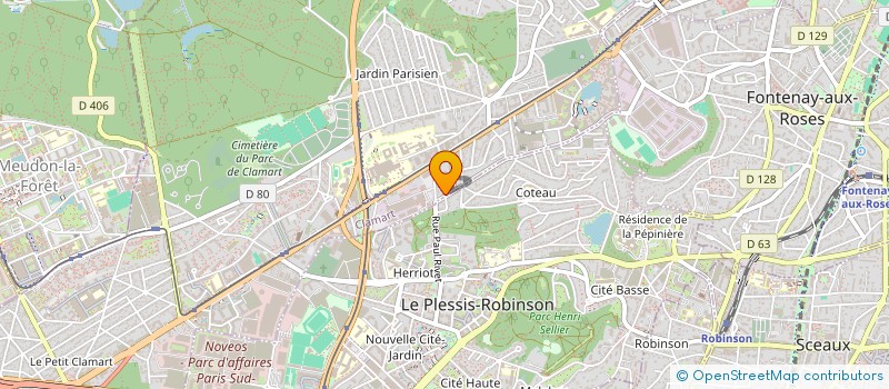 localisation de l'entreprise MONSIEUR ANTOINE CREUX à CLAMART