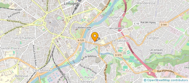 localisation de l'entreprise MONSIEUR ANTOINE CRISTOU à LIMOGES