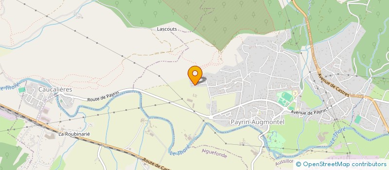 localisation de l'entreprise MONSIEUR ANTOINE CROS  PAYRIN-AUGMONTEL