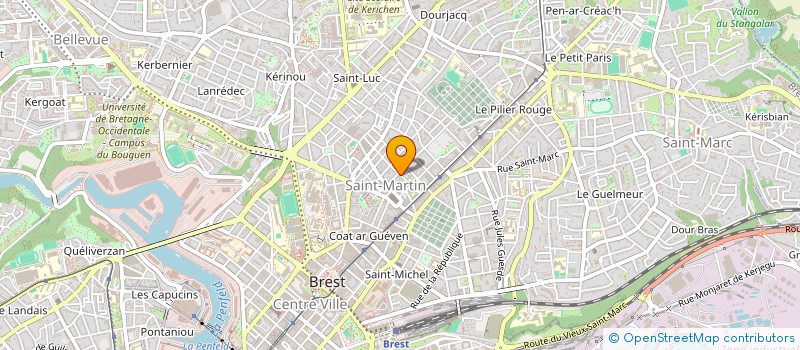 localisation de l'entreprise MONSIEUR ANTOINE CUEFF à BREST