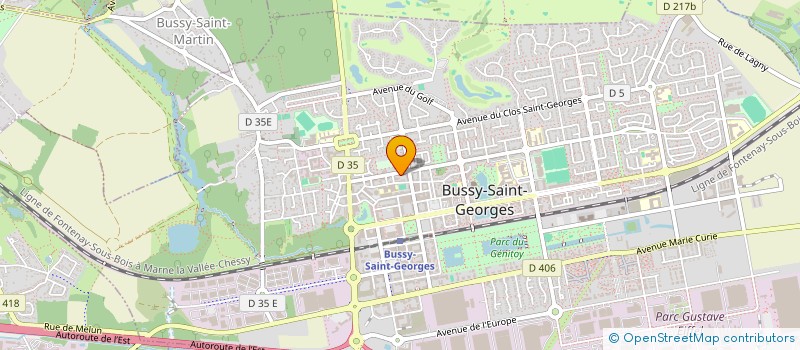 localisation de l'entreprise MONSIEUR ANTOINE CUENIN  BUSSY-SAINT-GEORGES