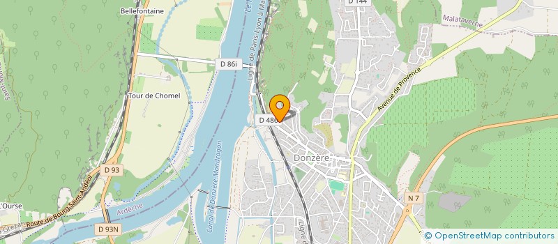 localisation de l'entreprise MONSIEUR ANTOINE CURIEN  DONZERE