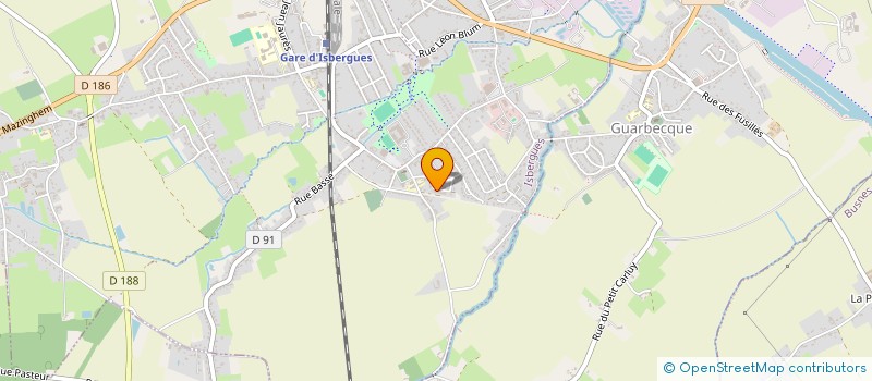 localisation de l'entreprise MONSIEUR ANTOINE CUVILLIER  ISBERGUES