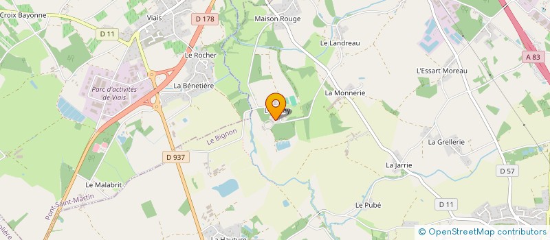 localisation de l'entreprise MONSIEUR ANTOINE D'AVIAU DE TERNAY  LE BIGNON