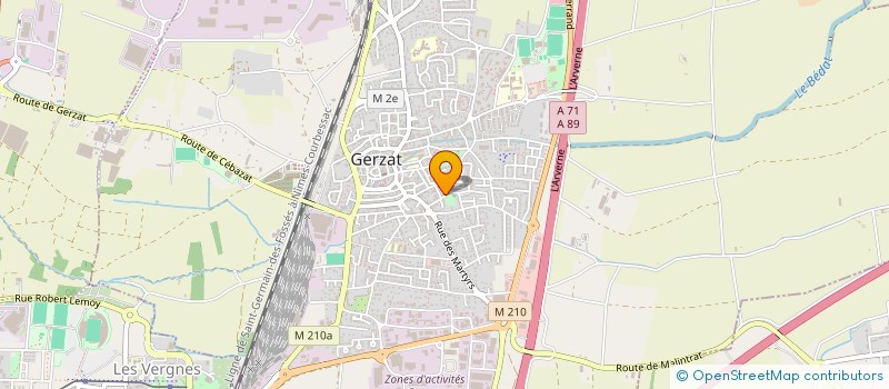 localisation de l'entreprise MONSIEUR ANTOINE DA SILVA  GERZAT