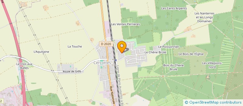 localisation de l'entreprise MONSIEUR ANTOINE DA SILVA ANTUNES  CERCOTTES