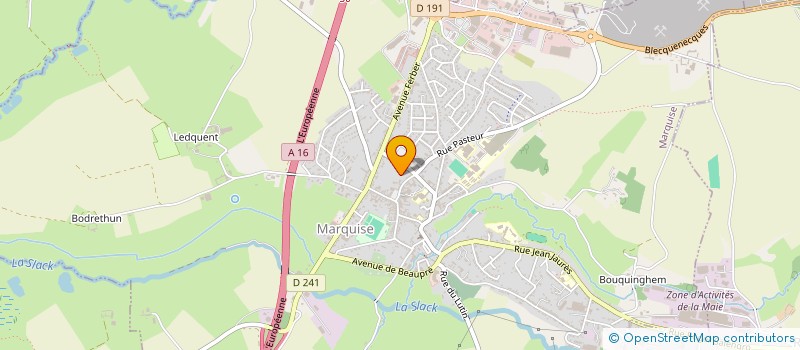 localisation de l'entreprise MONSIEUR ANTOINE DAMBRICOURT  MARQUISE