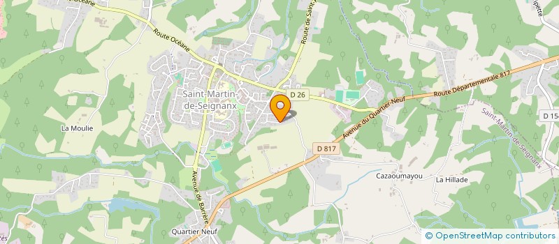 localisation de l'entreprise MONSIEUR ANTOINE DARRICAU  SAINT-MARTIN-DE-SEIGNANX