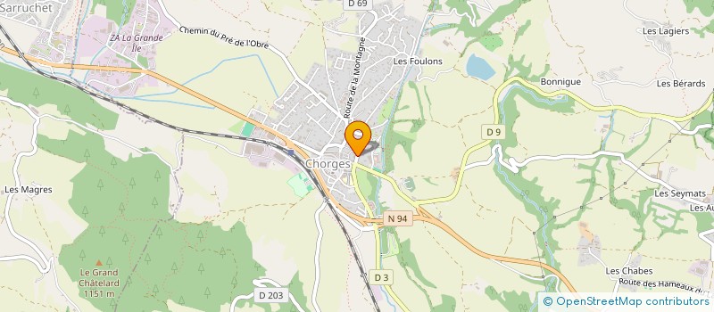 localisation de l'entreprise MONSIEUR ANTOINE DE BONT  CHORGES