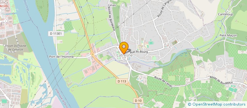 localisation de l'entreprise MONSIEUR ANTOINE DE CHEFDEBIEN  LATRESNE