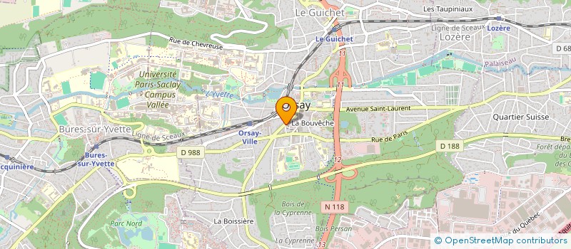 localisation de l'entreprise MONSIEUR ANTOINE DE FOUQUET  ORSAY