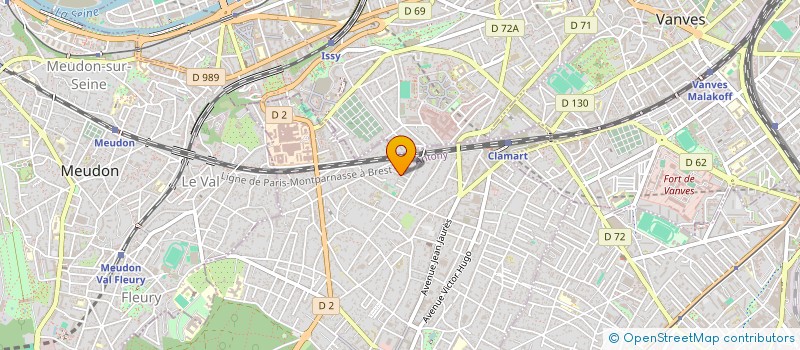 localisation de l'entreprise MONSIEUR ANTOINE DE LANGLE à CLAMART